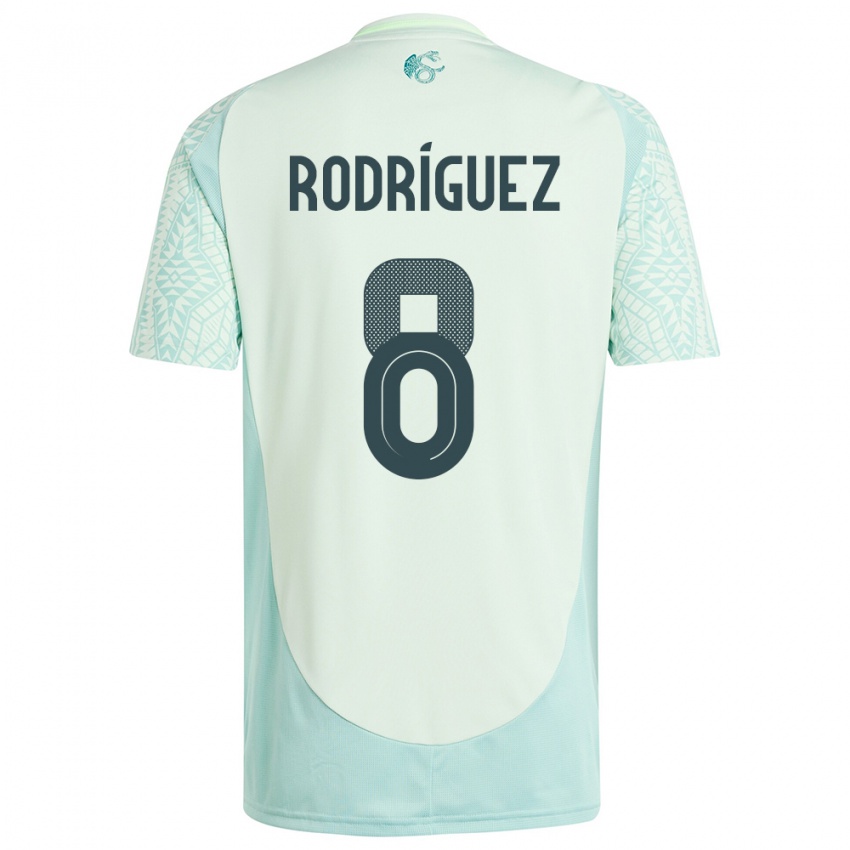 Niño Camiseta México Carlos Rodriguez #8 Lino Verde 2ª Equipación 24-26 La Camisa México