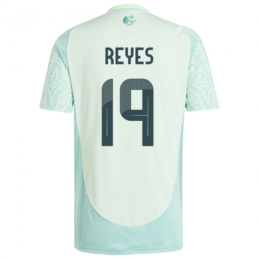 Niño Camiseta México Israel Reyes #19 Lino Verde 2ª Equipación 24-26 La Camisa México