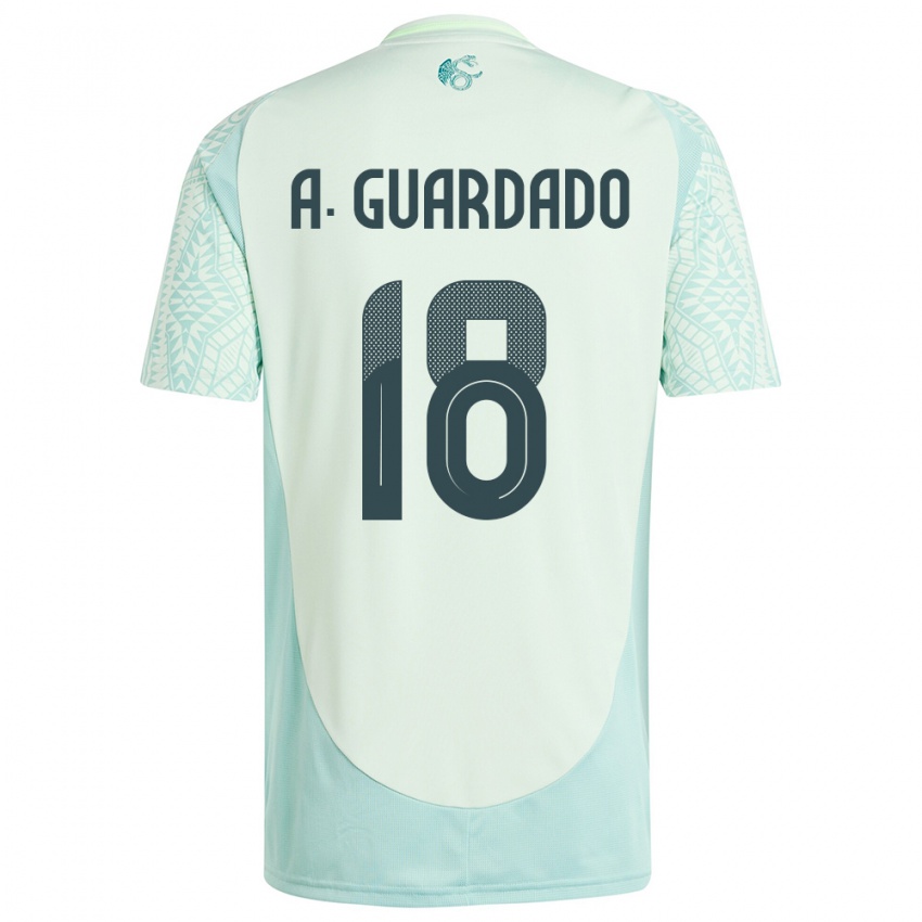 Niño Camiseta México Andres Guardado #18 Lino Verde 2ª Equipación 24-26 La Camisa México