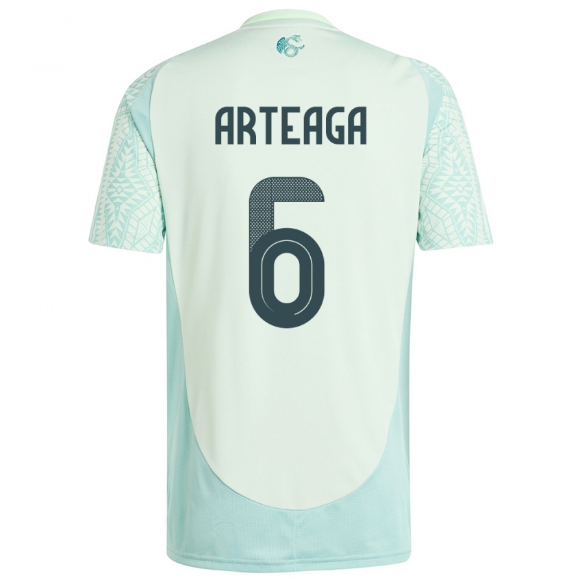 Niño Camiseta México Gerardo Arteaga #6 Lino Verde 2ª Equipación 24-26 La Camisa México