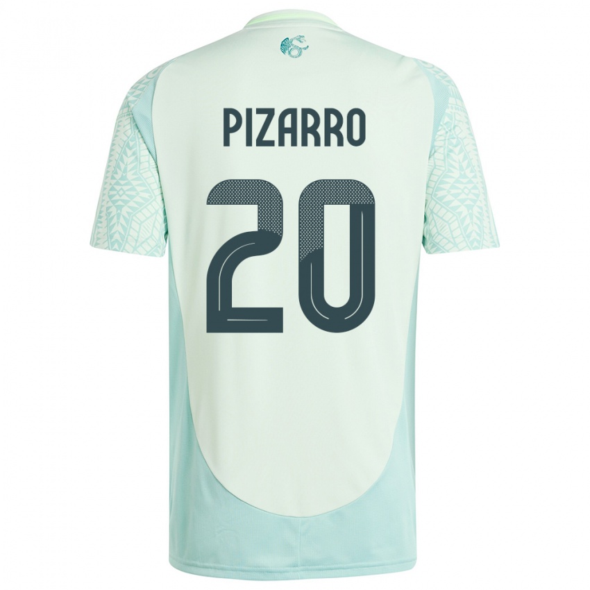 Niño Camiseta México Rodolfo Pizarro #20 Lino Verde 2ª Equipación 24-26 La Camisa México