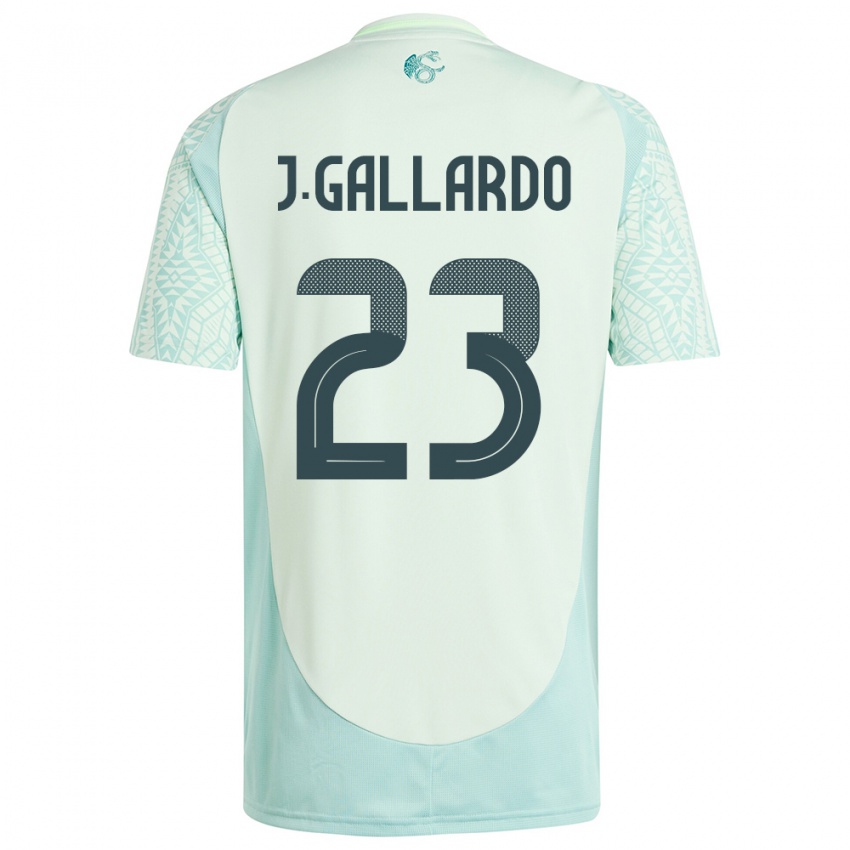 Niño Camiseta México Jesus Gallardo #23 Lino Verde 2ª Equipación 24-26 La Camisa México