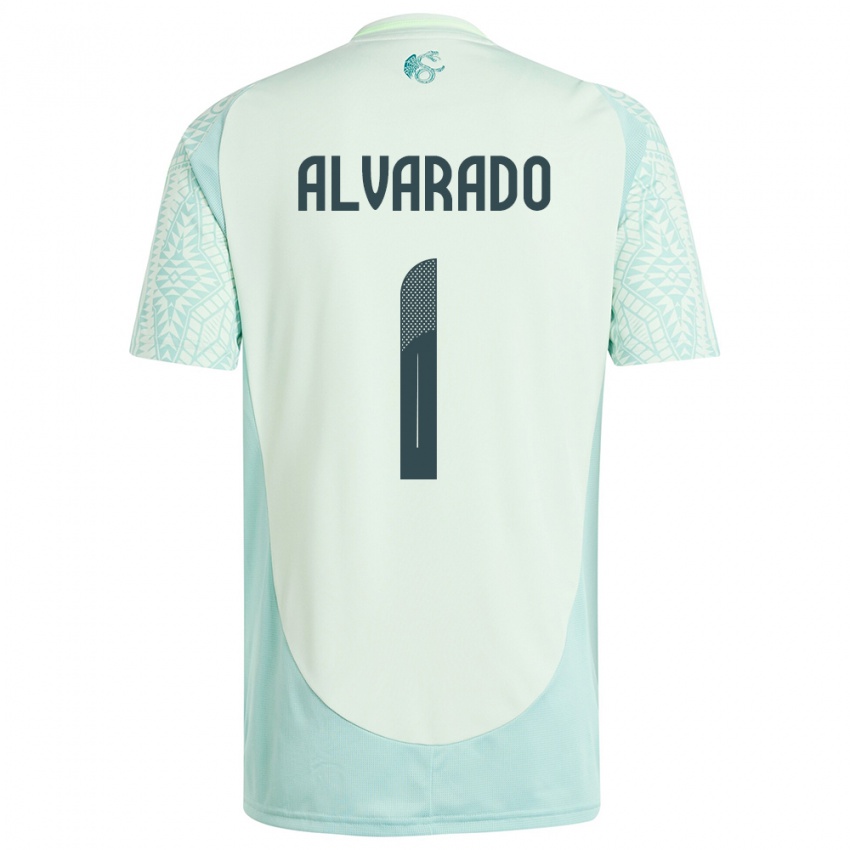 Niño Camiseta México Emily Alvarado #1 Lino Verde 2ª Equipación 24-26 La Camisa México