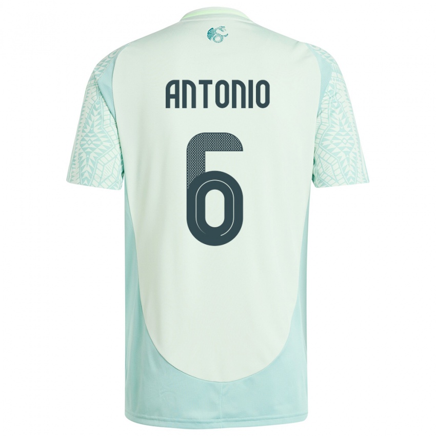 Niño Camiseta México Nancy Antonio #6 Lino Verde 2ª Equipación 24-26 La Camisa México