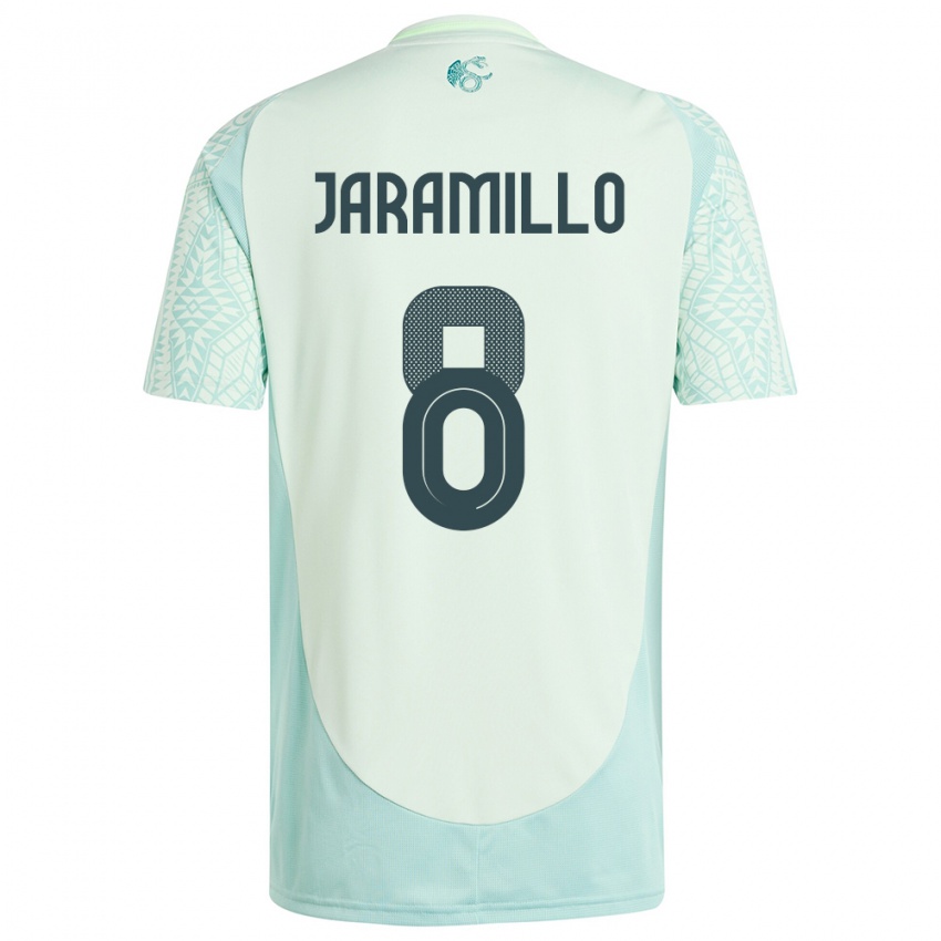 Niño Camiseta México Carolina Jaramillo #8 Lino Verde 2ª Equipación 24-26 La Camisa México