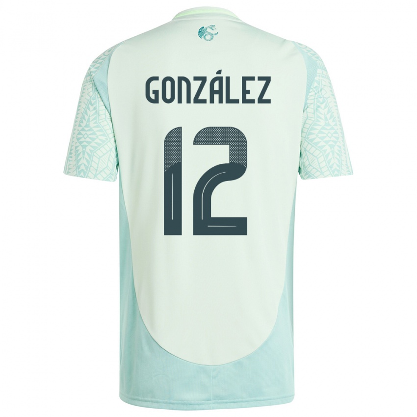 Niño Camiseta México Itzel Gonzalez #12 Lino Verde 2ª Equipación 24-26 La Camisa México