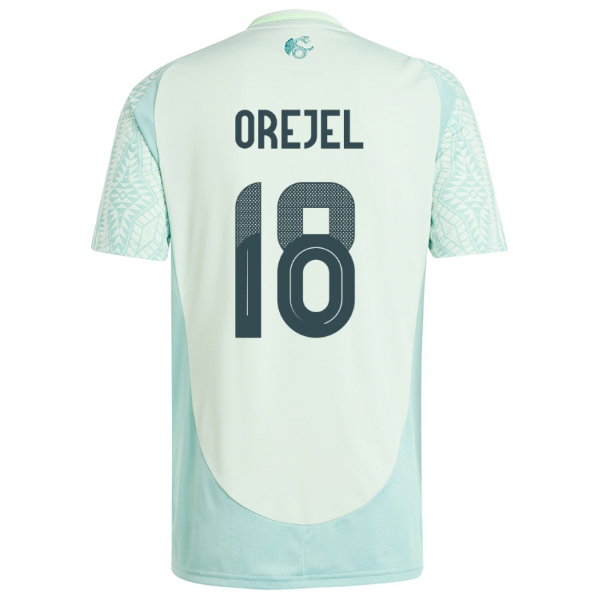 Niño Camiseta México Jocelyn Orejel #18 Lino Verde 2ª Equipación 24-26 La Camisa México