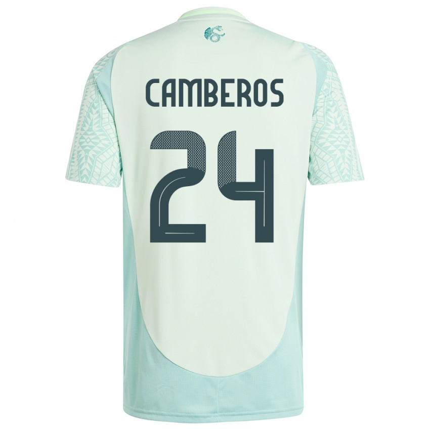 Niño Camiseta México Scarlett Camberos #24 Lino Verde 2ª Equipación 24-26 La Camisa México