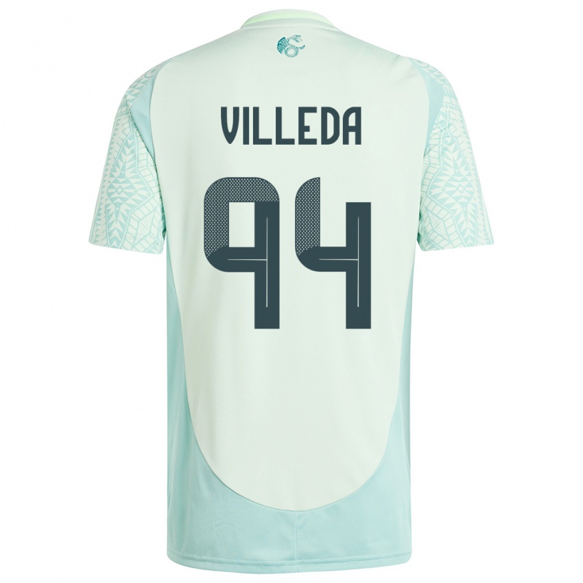 Niño Camiseta México Melany Villeda #94 Lino Verde 2ª Equipación 24-26 La Camisa México