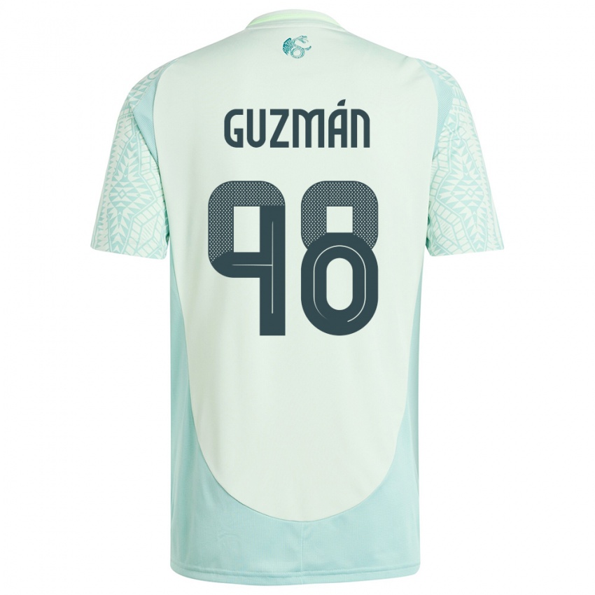 Niño Camiseta México Kinberly Guzman #98 Lino Verde 2ª Equipación 24-26 La Camisa México