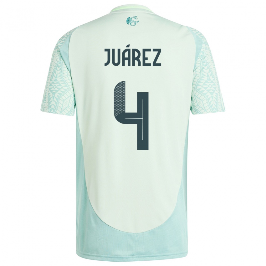 Niño Camiseta México Ramon Juarez #4 Lino Verde 2ª Equipación 24-26 La Camisa México