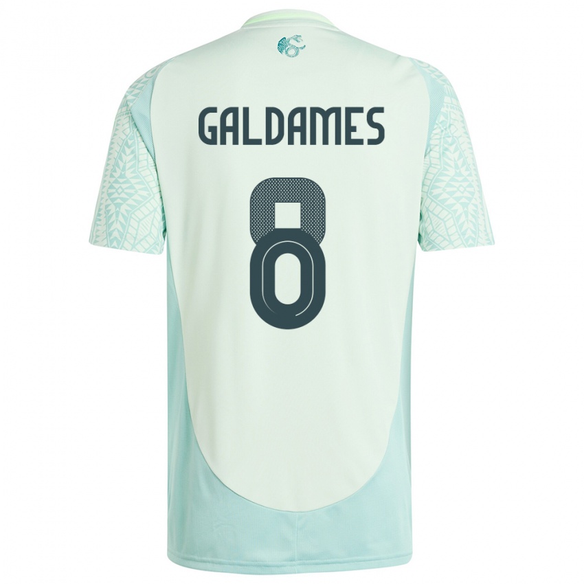 Niño Camiseta México Benjamin Galdames #8 Lino Verde 2ª Equipación 24-26 La Camisa México