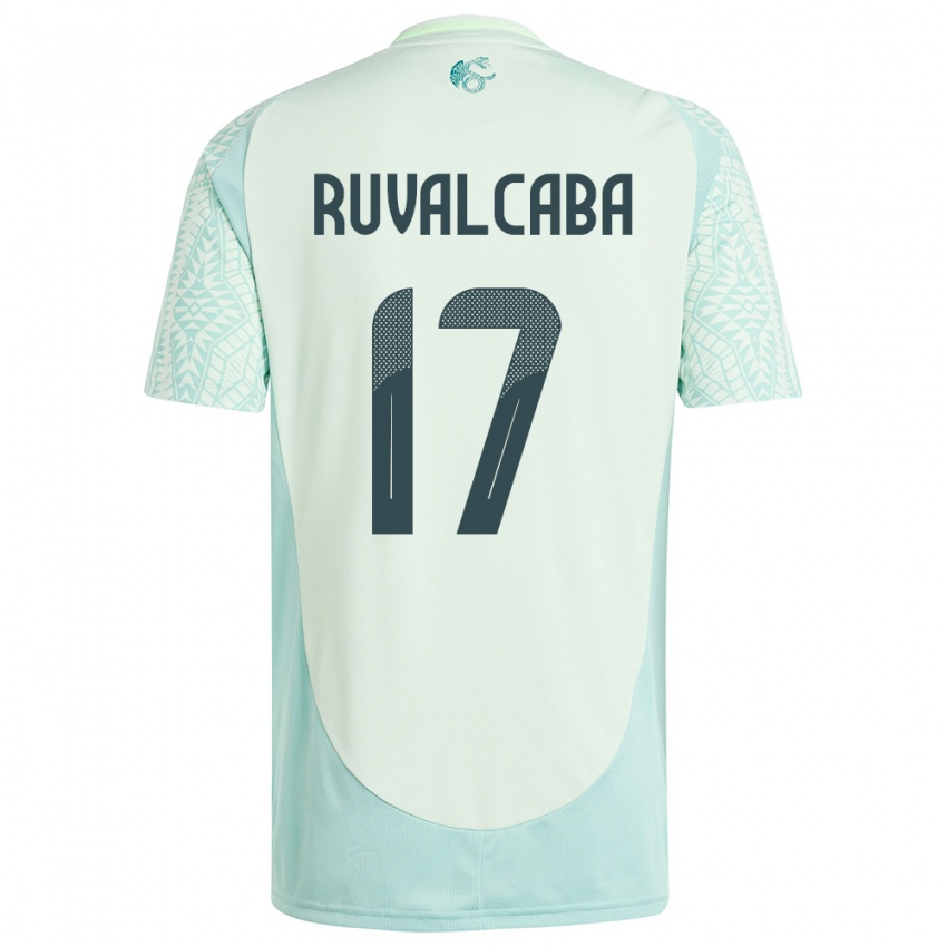 Niño Camiseta México Jorge Ruvalcaba #17 Lino Verde 2ª Equipación 24-26 La Camisa México