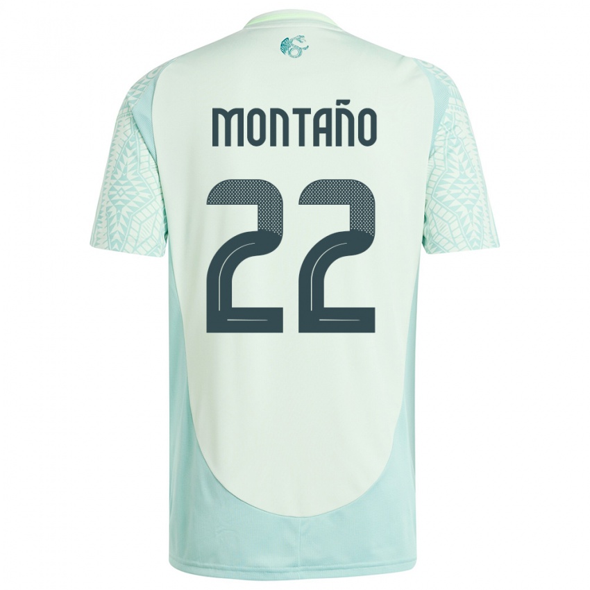 Niño Camiseta México Andres Montano #22 Lino Verde 2ª Equipación 24-26 La Camisa México