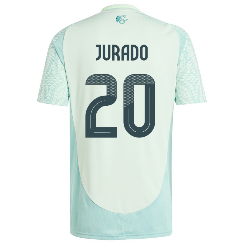 Niño Camiseta México Heriberto Jurado #20 Lino Verde 2ª Equipación 24-26 La Camisa México