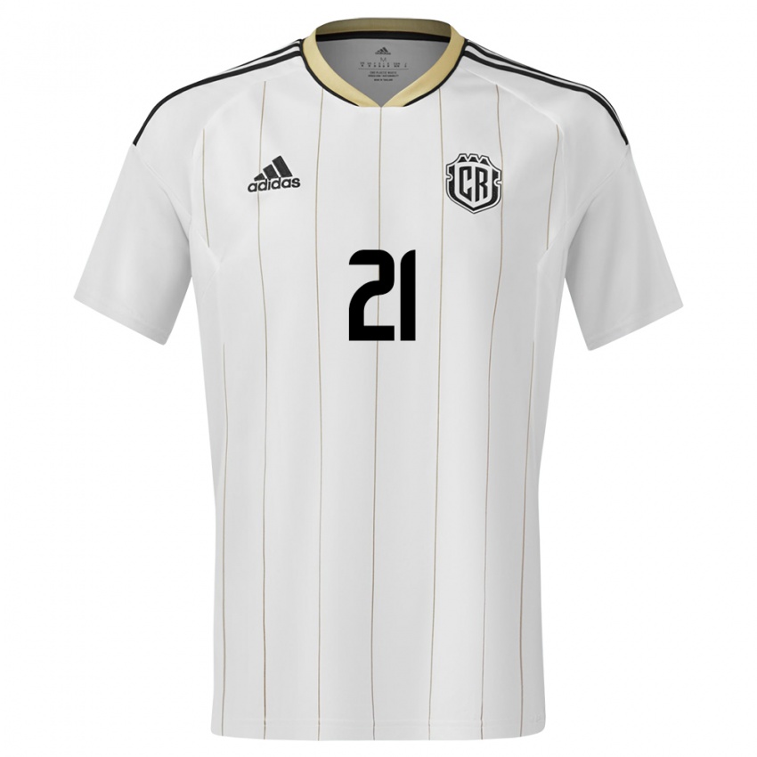 Niño Camiseta Costa Rica Alvaro Zamora #21 Blanco 2ª Equipación 24-26 La Camisa México