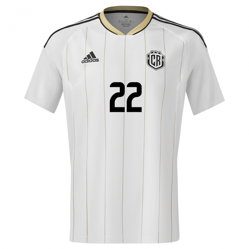 Niño Camiseta Costa Rica Carlos Martinez #22 Blanco 2ª Equipación 24-26 La Camisa México