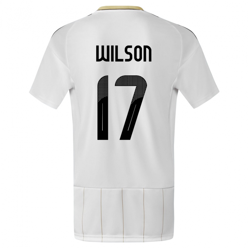 Niño Camiseta Costa Rica Roan Wilson #17 Blanco 2ª Equipación 24-26 La Camisa México