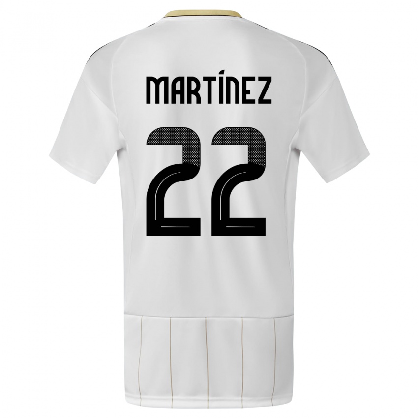 Niño Camiseta Costa Rica Carlos Martinez #22 Blanco 2ª Equipación 24-26 La Camisa México