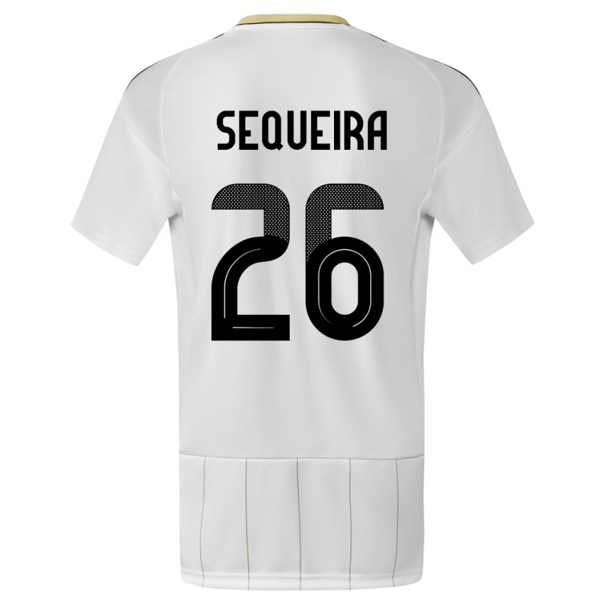 Niño Camiseta Costa Rica Douglas Sequeira #26 Blanco 2ª Equipación 24-26 La Camisa México