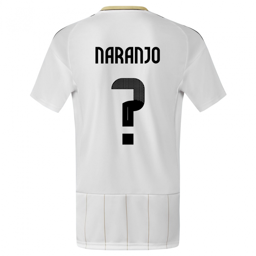 Niño Camiseta Costa Rica Andry Naranjo #0 Blanco 2ª Equipación 24-26 La Camisa México