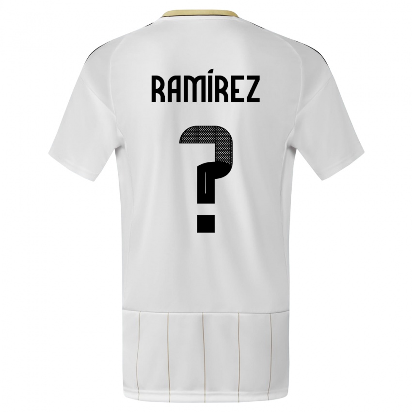 Niño Camiseta Costa Rica Walter Ramirez #0 Blanco 2ª Equipación 24-26 La Camisa México