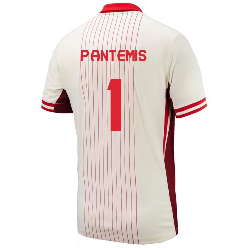 Niño Camiseta Canadá James Pantemis #1 Blanco 2ª Equipación 24-26 La Camisa México