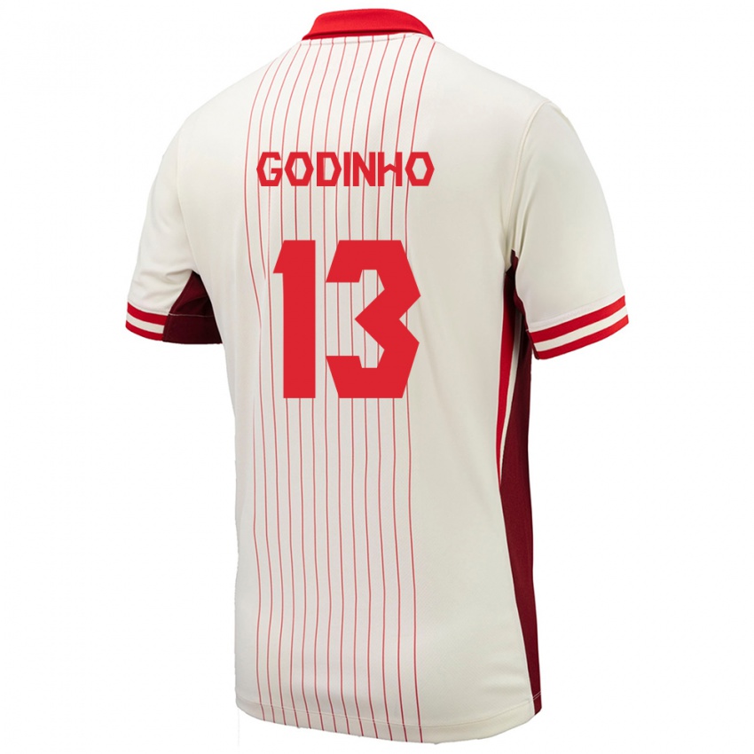 Niño Camiseta Canadá Marcus Godinho #13 Blanco 2ª Equipación 24-26 La Camisa México