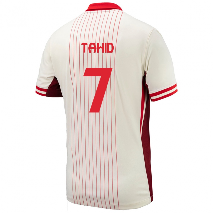 Niño Camiseta Canadá Taryck Tahid #7 Blanco 2ª Equipación 24-26 La Camisa México