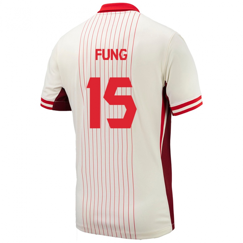 Niño Camiseta Canadá Victor Fung #15 Blanco 2ª Equipación 24-26 La Camisa México