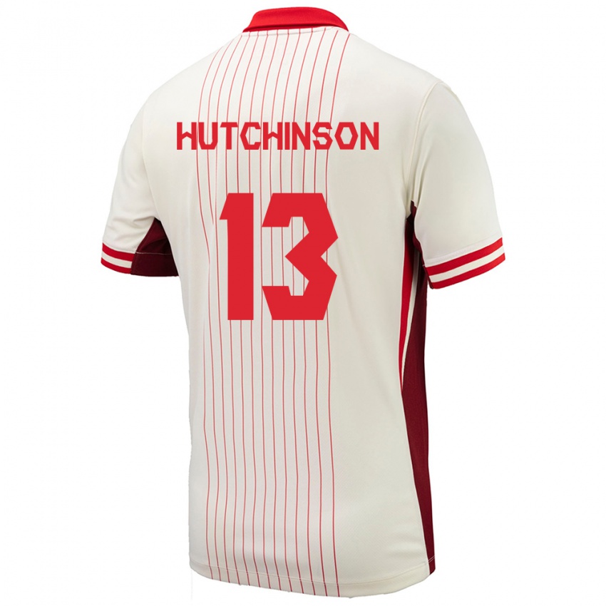 Niño Camiseta Canadá Atiba Hutchinson #13 Blanco 2ª Equipación 24-26 La Camisa México