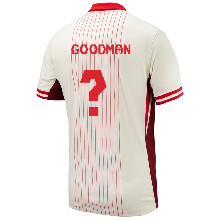 Niño Camiseta Canadá Owen Goodman #0 Blanco 2ª Equipación 24-26 La Camisa México