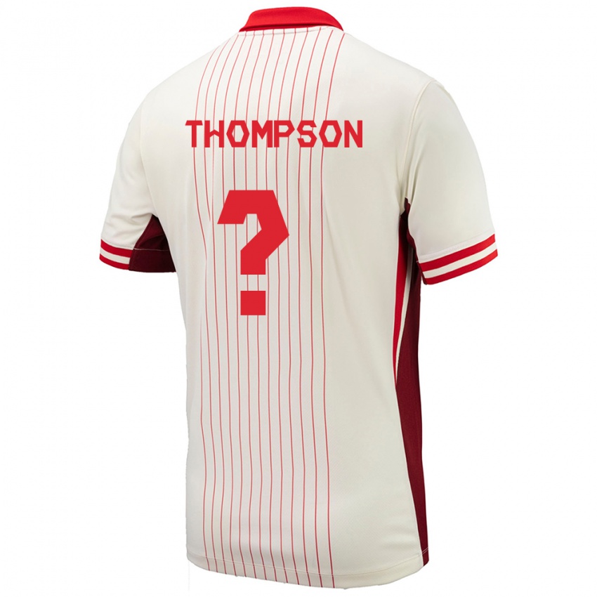 Niño Camiseta Canadá Kosi Thompson #0 Blanco 2ª Equipación 24-26 La Camisa México