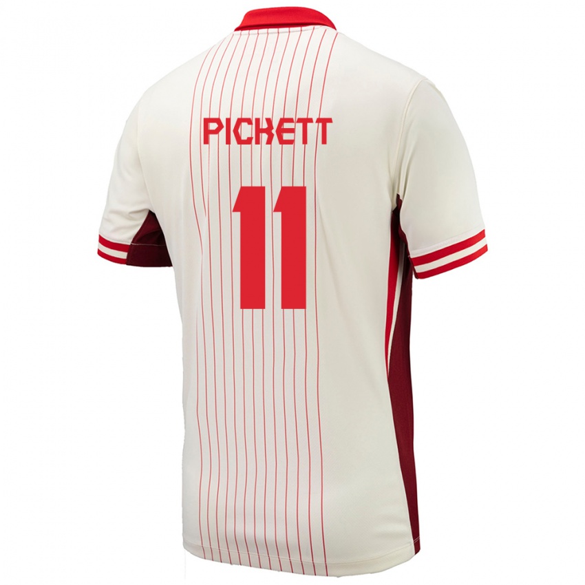 Niño Camiseta Canadá Victoria Pickett #11 Blanco 2ª Equipación 24-26 La Camisa México