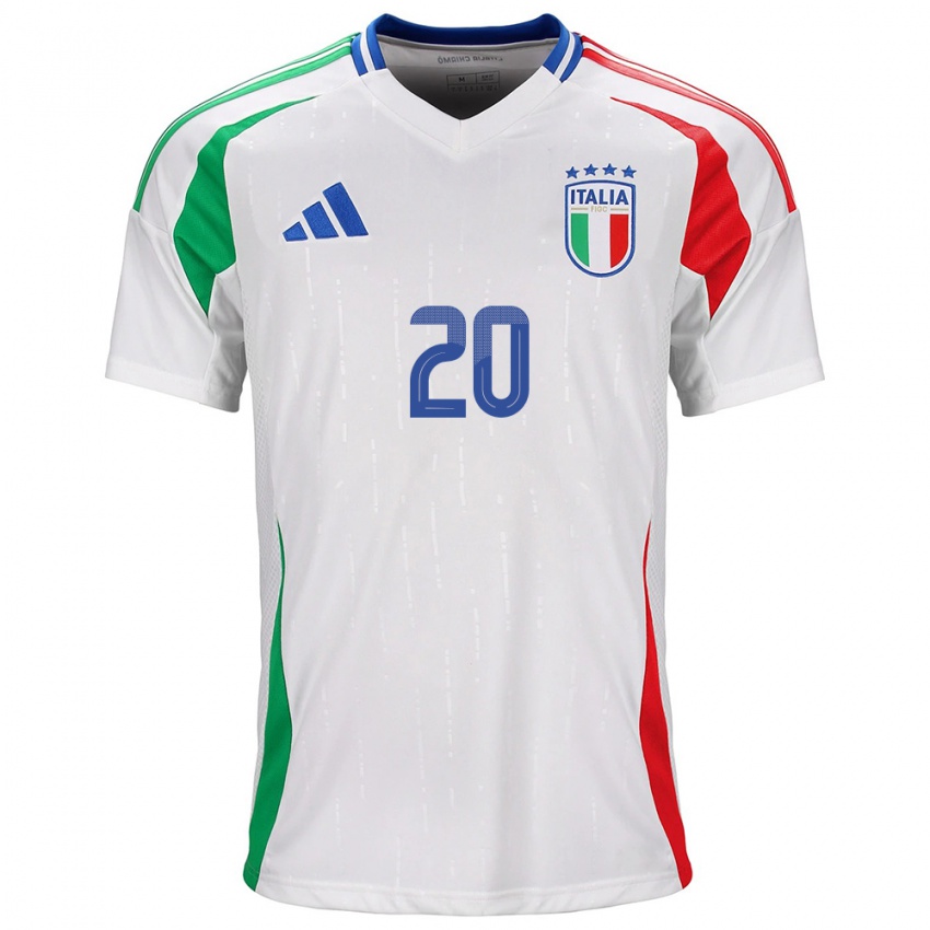 Niño Camiseta Italia Giada Greggi #20 Blanco 2ª Equipación 24-26 La Camisa México