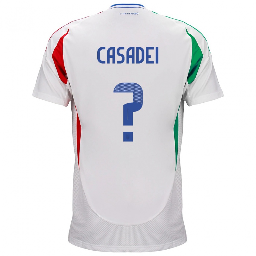 Niño Camiseta Italia Cesare Casadei #0 Blanco 2ª Equipación 24-26 La Camisa México