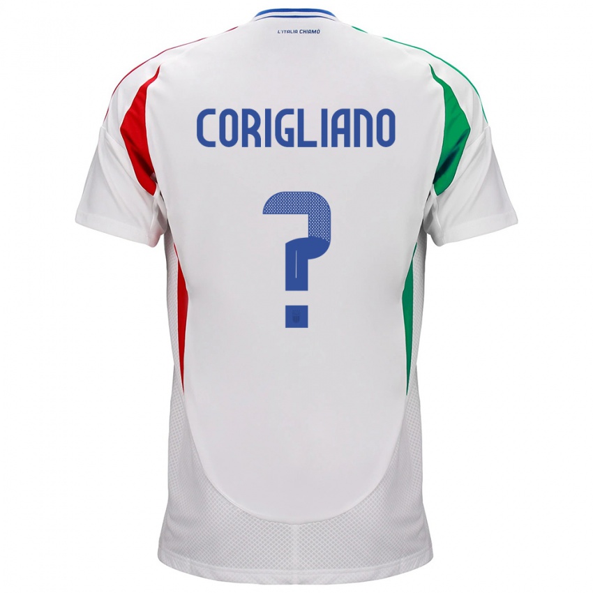 Niño Camiseta Italia Thomas Corigliano #0 Blanco 2ª Equipación 24-26 La Camisa México