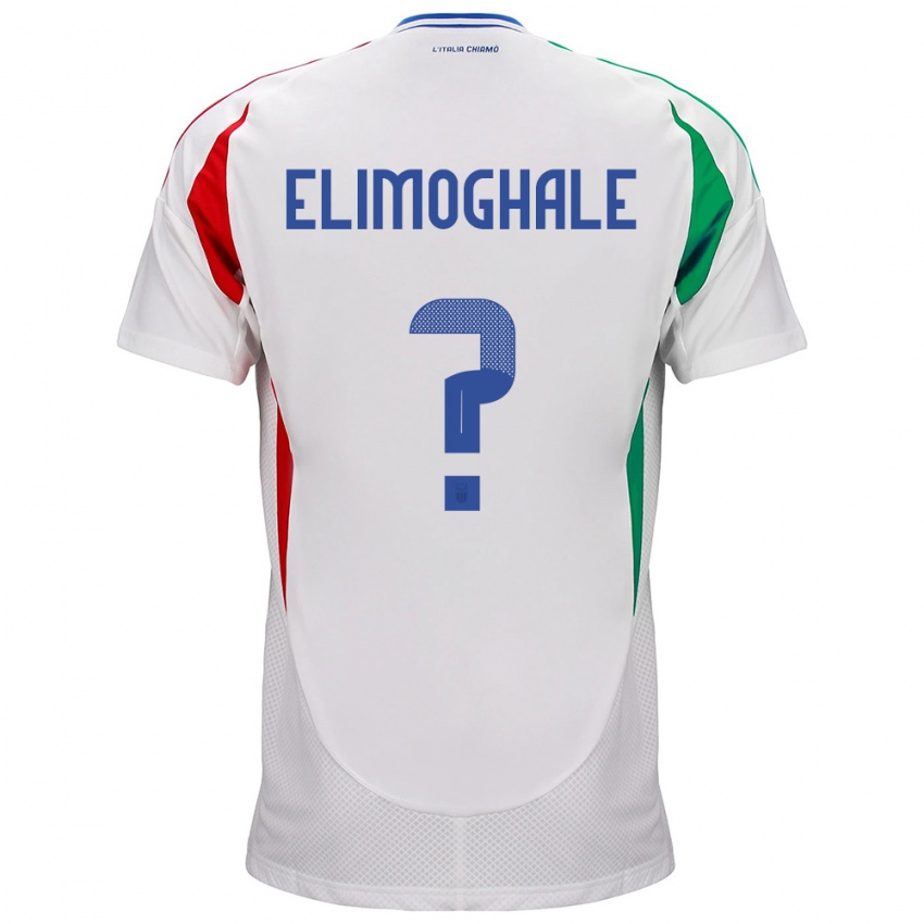 Niño Camiseta Italia Destiny Elimoghale #0 Blanco 2ª Equipación 24-26 La Camisa México