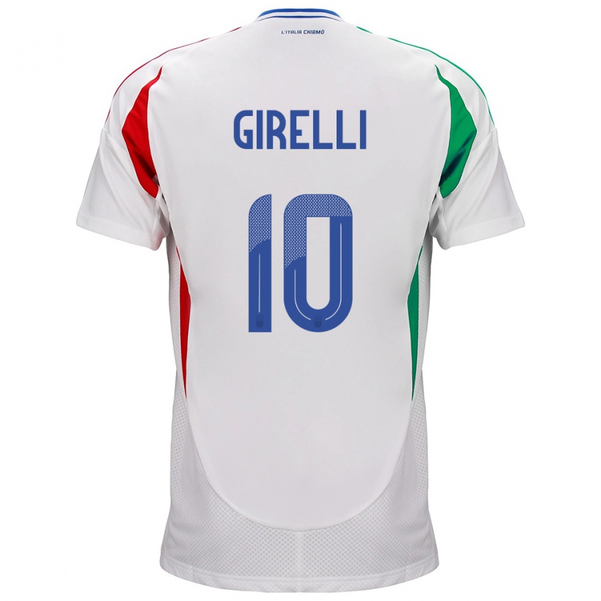 Niño Camiseta Italia Cristiana Girelli #10 Blanco 2ª Equipación 24-26 La Camisa México