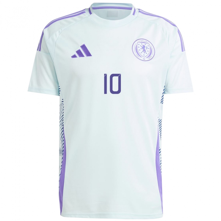 Niño Camiseta Escocia Sarah Ewens #10 Azul Menta Claro 2ª Equipación 24-26 La Camisa México