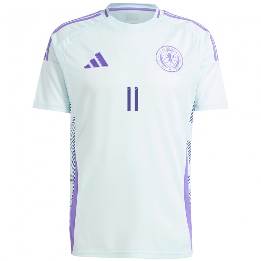 Niño Camiseta Escocia Ryan Christie #11 Azul Menta Claro 2ª Equipación 24-26 La Camisa México