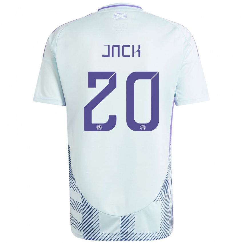 Niño Camiseta Escocia Ryan Jack #20 Azul Menta Claro 2ª Equipación 24-26 La Camisa México