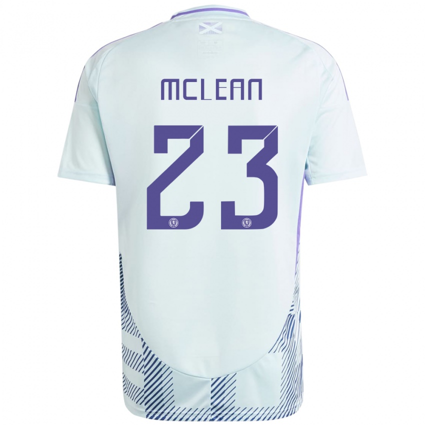 Niño Camiseta Escocia Kenny Mclean #23 Azul Menta Claro 2ª Equipación 24-26 La Camisa México