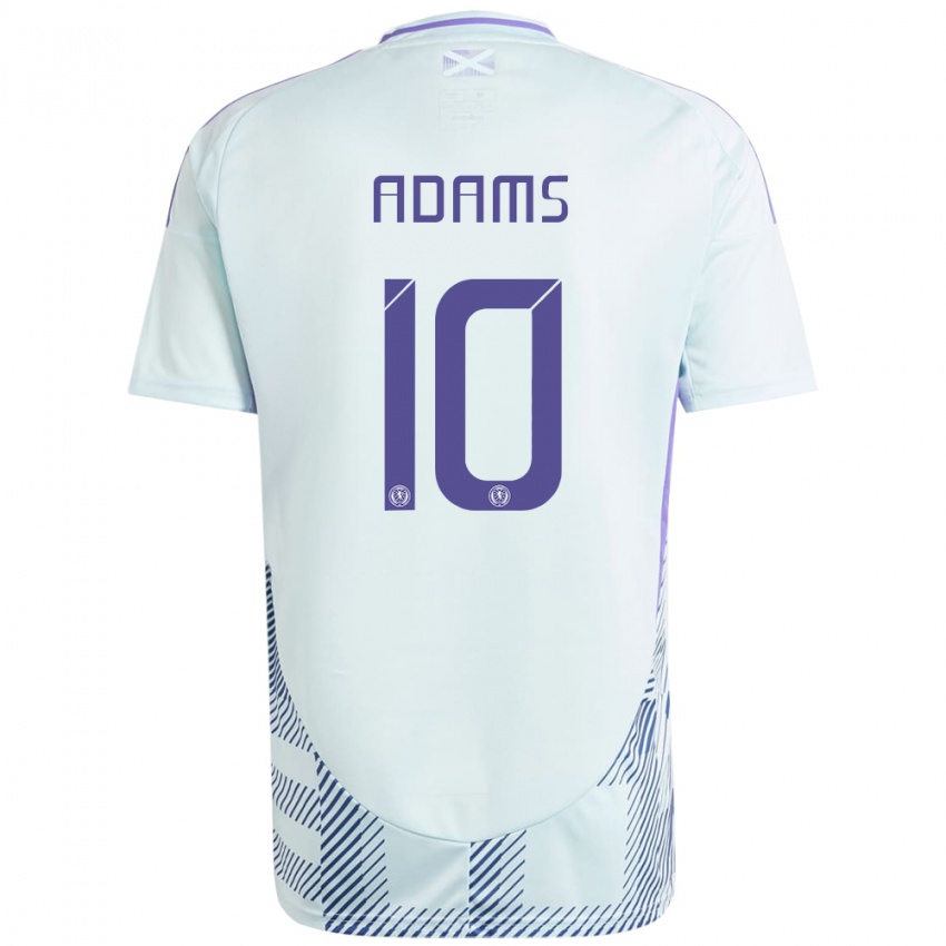 Niño Camiseta Escocia Ché Adams #10 Azul Menta Claro 2ª Equipación 24-26 La Camisa México