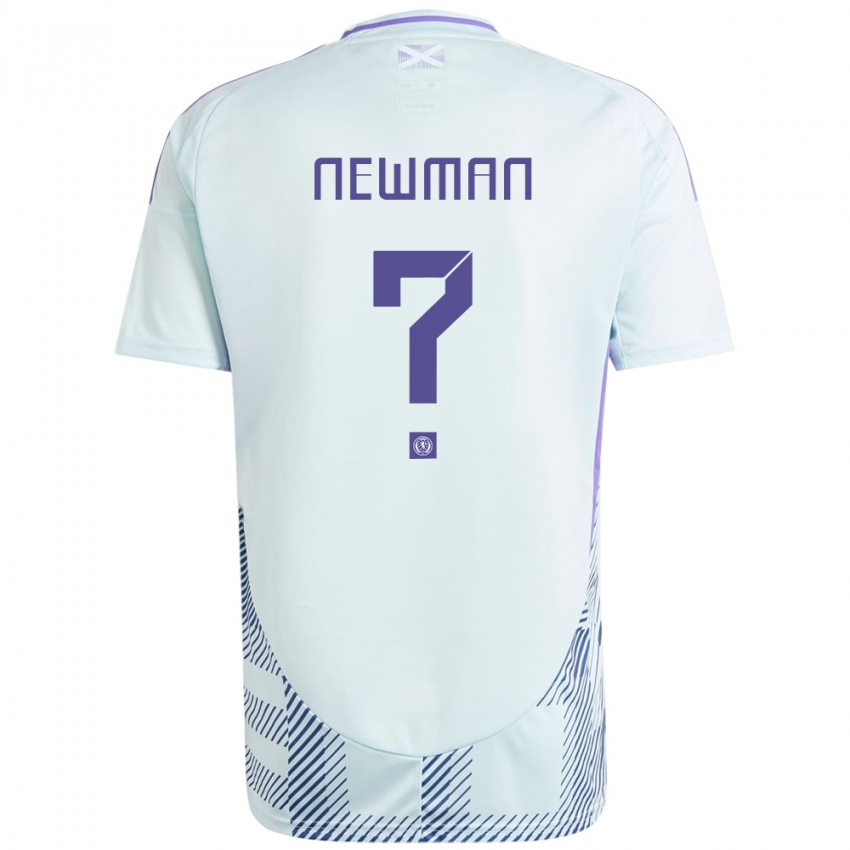 Niño Camiseta Escocia Jack Newman #0 Azul Menta Claro 2ª Equipación 24-26 La Camisa México