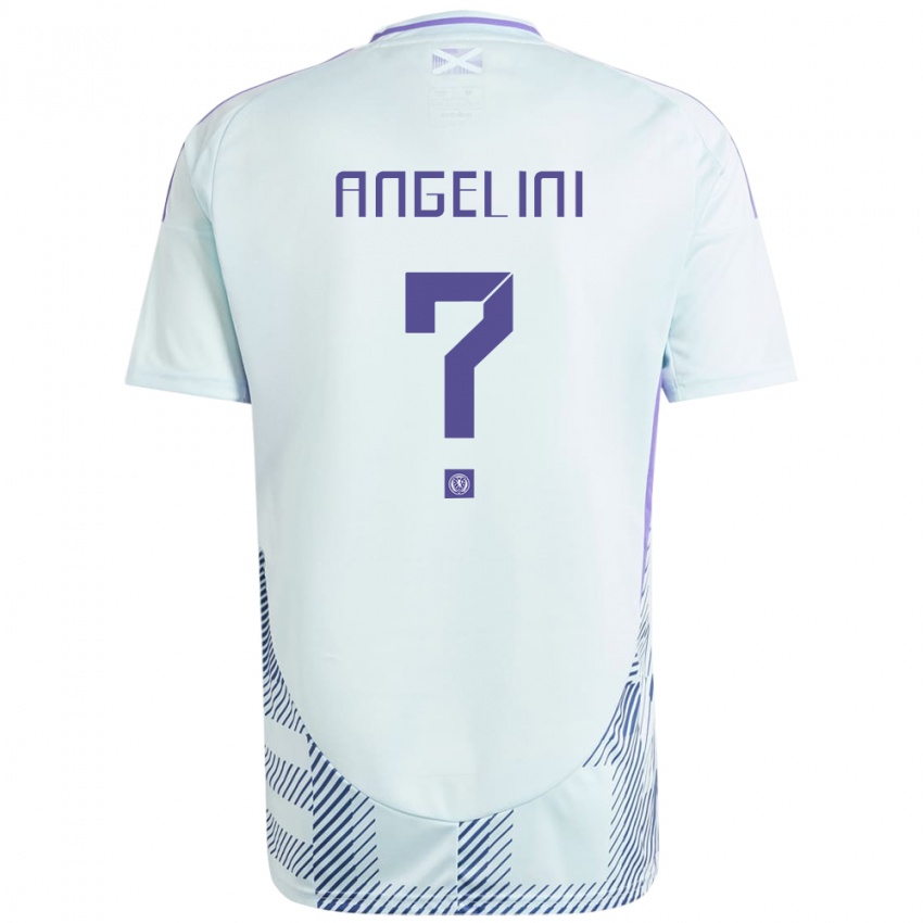 Niño Camiseta Escocia Vincent Angelini #0 Azul Menta Claro 2ª Equipación 24-26 La Camisa México