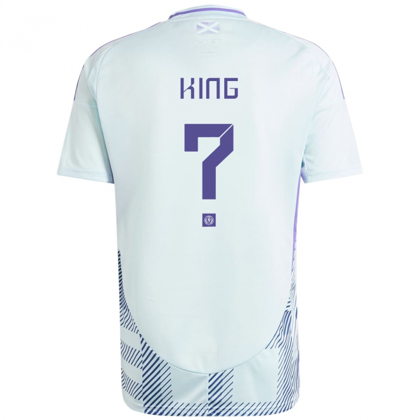 Niño Camiseta Escocia Leon King #0 Azul Menta Claro 2ª Equipación 24-26 La Camisa México