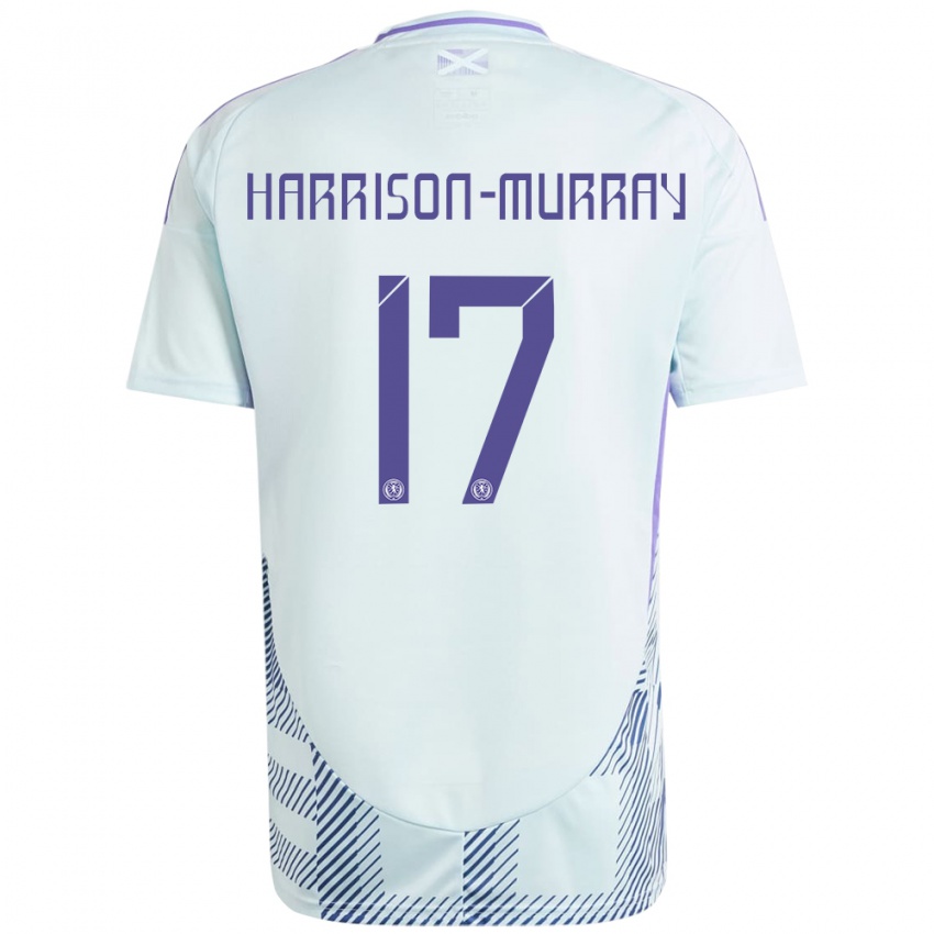 Niño Camiseta Escocia Christie Harrison-Murray #17 Azul Menta Claro 2ª Equipación 24-26 La Camisa México