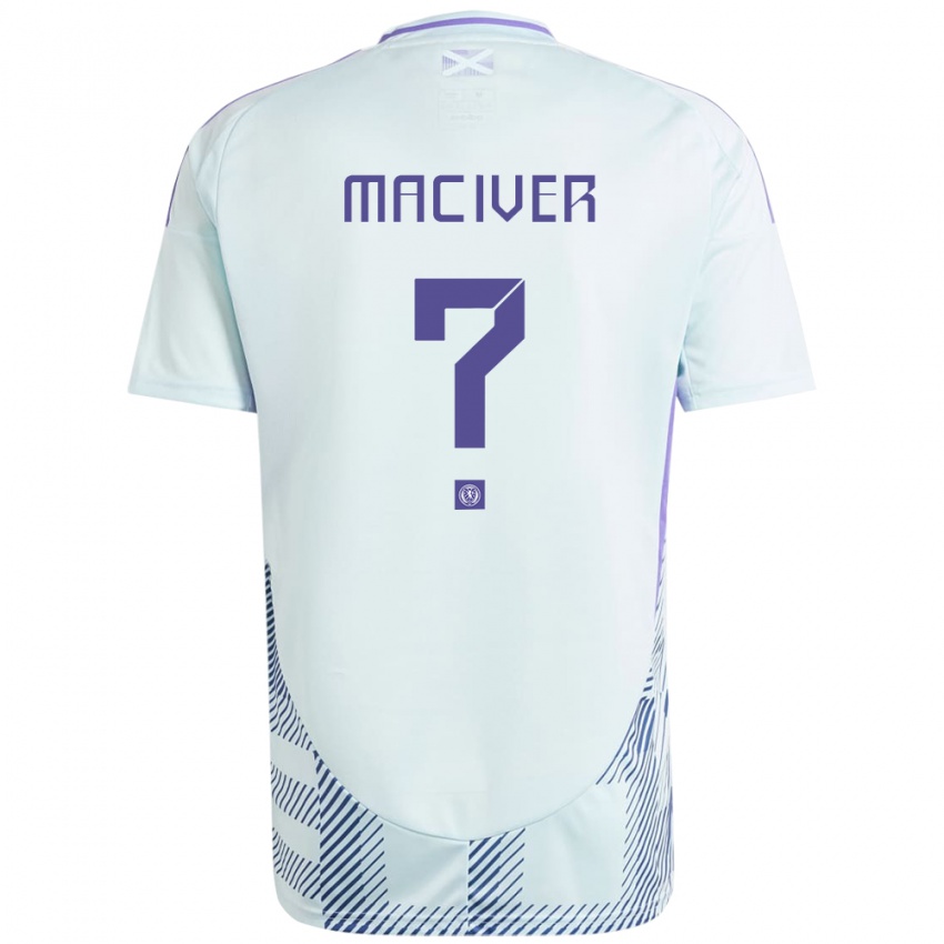 Niño Camiseta Escocia Sandy Maciver #0 Azul Menta Claro 2ª Equipación 24-26 La Camisa México