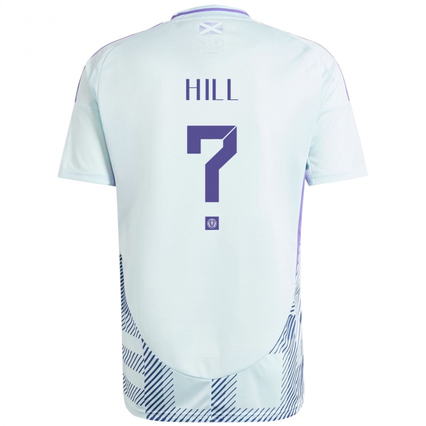 Niño Camiseta Escocia Kathryn Hill #0 Azul Menta Claro 2ª Equipación 24-26 La Camisa México